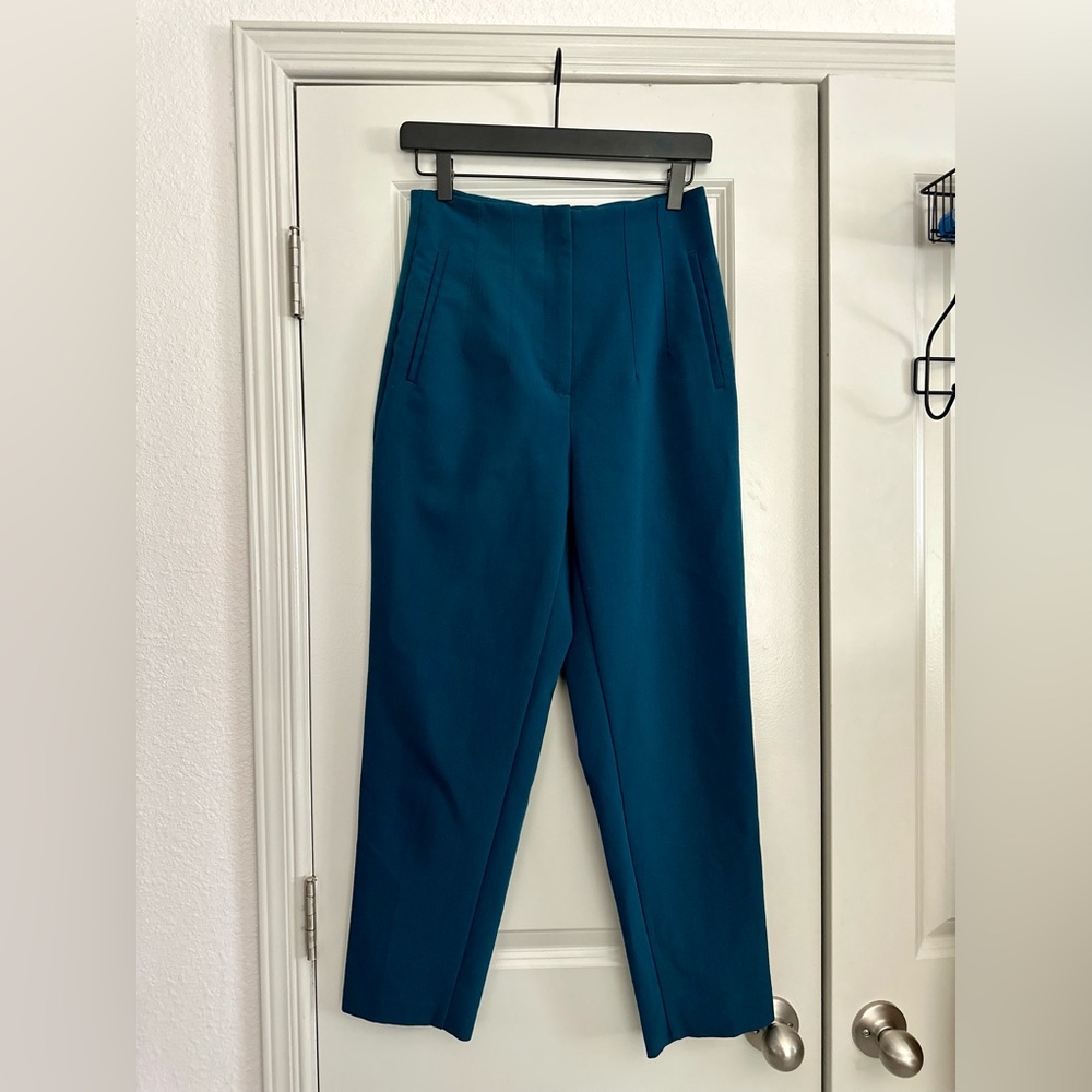 High waisted Zara trousers, navy blue, size medium